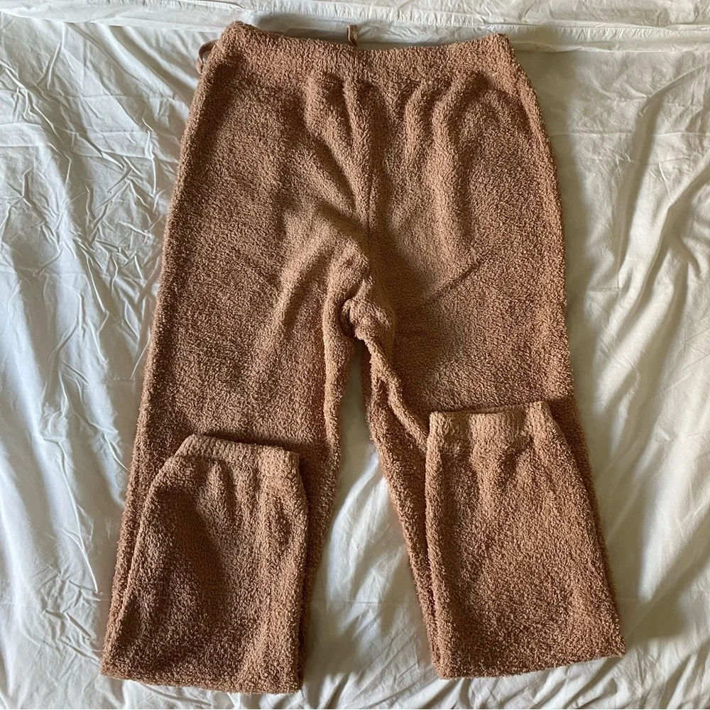 Honeydew Intimates Set Comfort Queen Half Zip Pullover & Joggers Size S in Sepia